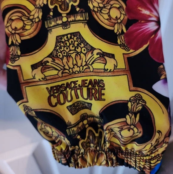 Versace Jeans Couture Barocco-print jacket In Multi, New Season, Size 2 US NWT - Picture 10 of 11